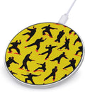 Martial Arts Silhouette Phone Charger Magnetic Charging Pad Anti-Slip with USB Cable