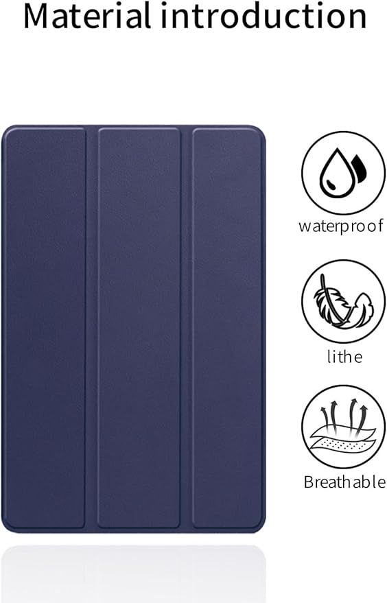 for Samsung Galaxy Tab S11 Ultra 2025 Android 14.6 Inch Tablet CaseBOVUGAC Tri-fold Tablet Case Cover for Galaxy Tab S11 Ultra 14.6Full Protection Premium PU Scratch Resistant.(Dark Blue)
