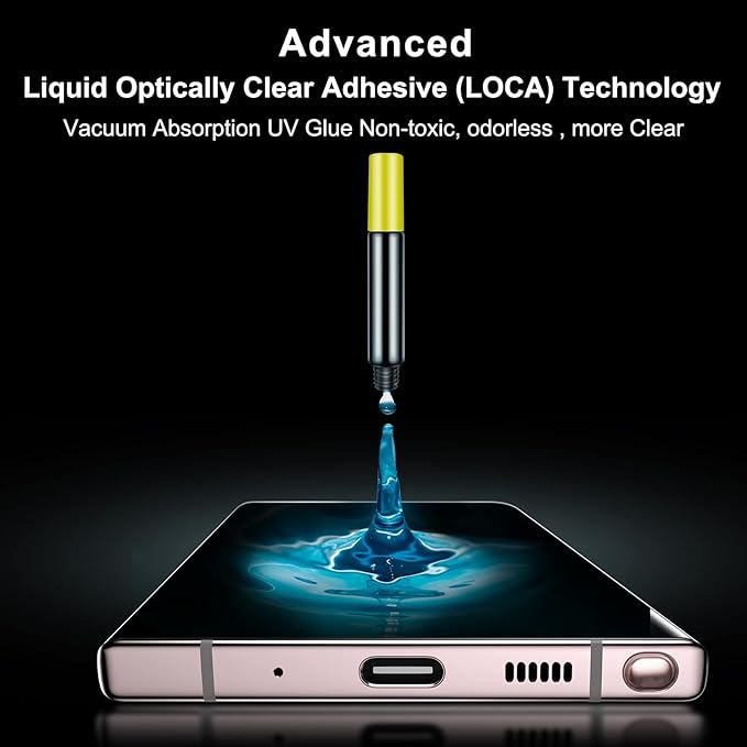 3 Pack【Auto Alignment】 S21 Ultra Glass Screen Protector 3D Curved Tempered Glass Shield Support Fingerprint Unlocking Scratch &amp Impact Protection Full HD Clear &amp Smooth Touch (transparent)