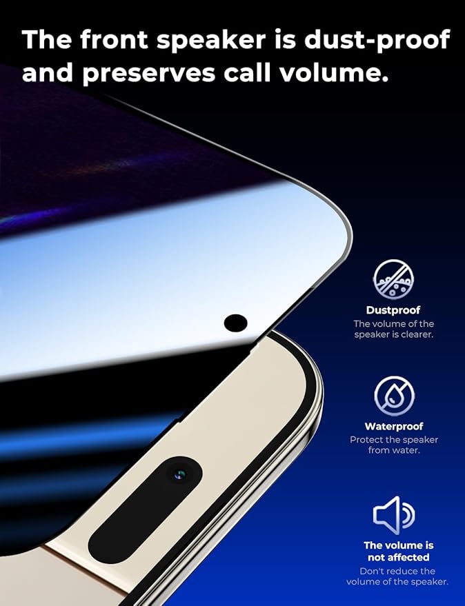 MAGIC JOHN 2 Pack for iPhone Air 6.5 inch Privacy Glass Screen Protector Auto Dust-Elimination Bubble Free Easy Installation