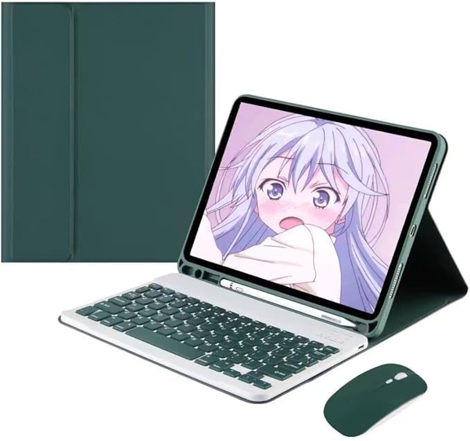 Galaxy Tab A7 10.4 Inch 2022/2020 Case with Keyboard and Mouse Combo Detachable Magnetic Keyboard+Mouse+Slim Cover with S Pen Holder for Samsung Tab A7 Model (SM-P610/P613/P615/P619) Teal