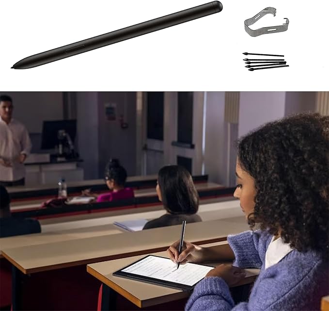 Black Smart Paper Pen for Lenovo Smart Paper Smart Paper Stylus Pen 4096 Pressure Levels Smart Paper Digital Pen Replacement + 5 Tips/Nibs