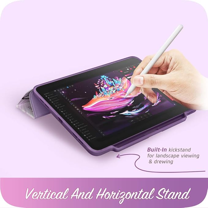 i-Blason Cosmo Case for New iPad Pro 11 Inch (2022/2021/2020/2018 Release) Full-Body Trifold Stand Protective Case Smart Cover with Auto Sleep/Wake &amp Pencil Holder (Ameth)