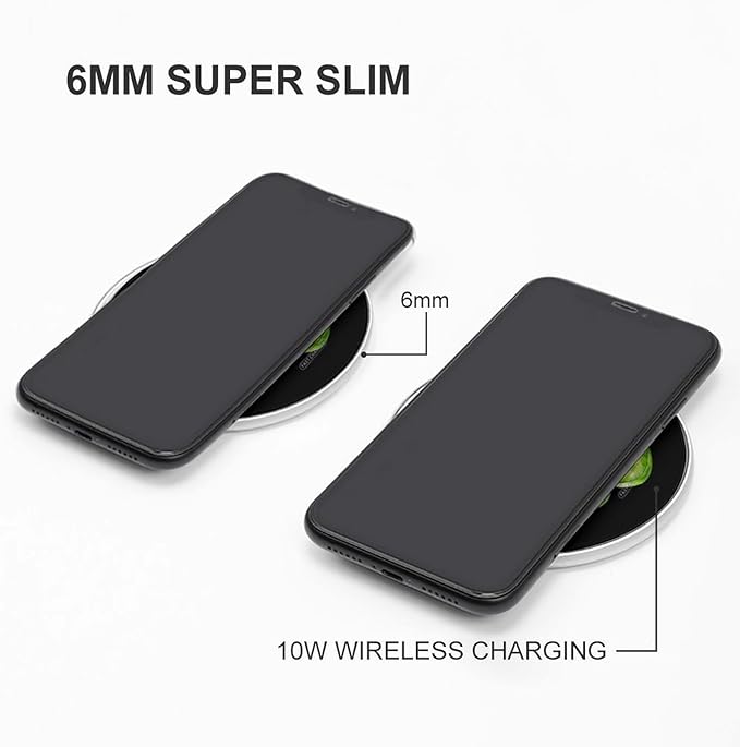 Green Bell Pepper Fast Portable Charger 10W Funny Graphic Phone Charging Pad with USB Cable