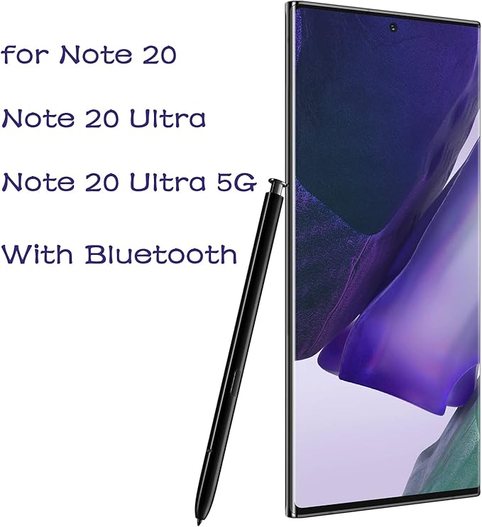 Galaxy Note 20 Stylus Pen with Bluetooth for Samsung Galaxy Note 20 Note 20 Ultra 5G(EJ-PN980BBEGUS) Note 20 S Pen Touch Stylus Pen Replacement (Mystic Black)