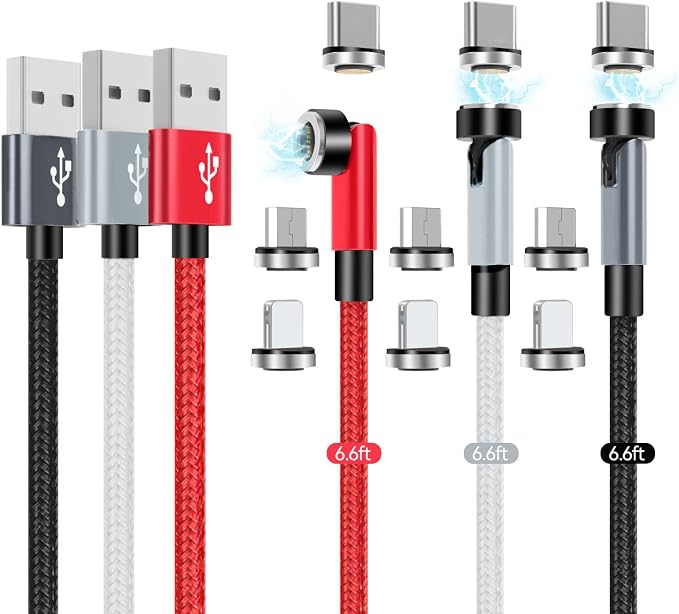 540° rotate magnetic cable 6.6ft