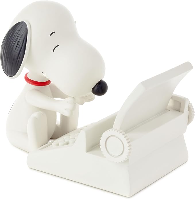 Hallmark Peanuts Snoopy Cell Phone Holder (Typewriter) Office Supplies Gifts for Teacher Boss Administrative Assistant