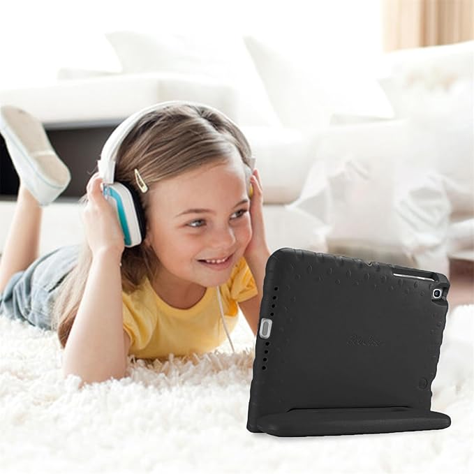 ProCase Kids Case for Galaxy Tab A7 10.4 2020 (T500 T503 T505 T507) Shock Proof Convertible Handle Stand Cover Lightweight Kids Friendly Protective Case for 10.4 inch Galaxy Tab A7 -Black