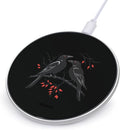 Funny Crow Flock Bird Wireless Charger Anti-Slip Wireless Charging Pad Slim Charger Mat for Men Women