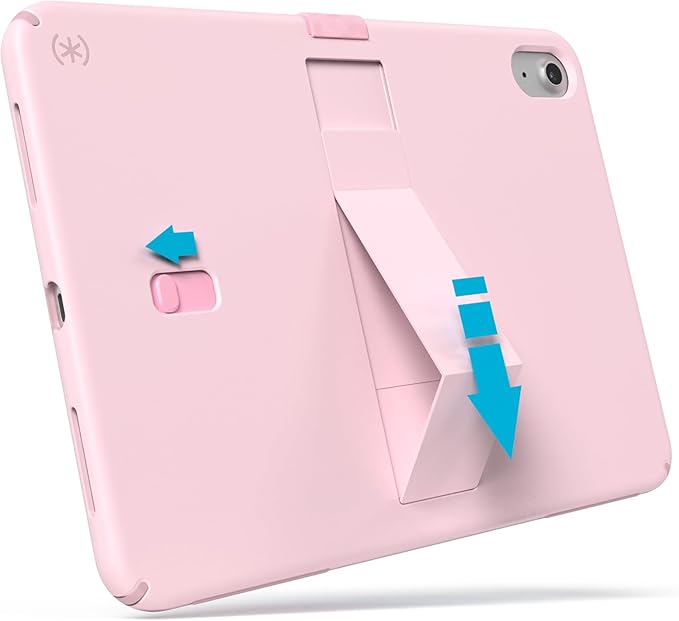 Speck iPad 10.9 Inch Tablet Case and Stand - Scratch Resistant Drop Protection &amp Quick Release Kickstand - for iPad 10th Gen 2022 - StandyShell Soft Lilac/Hydrangea Purple/Kinder Pink