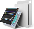 elago Magnetic Folio Case for iPad Pro 13 inch Cover (M5 M4) - Back Plate can be Attached to Metal Materials Wake/Sleep functionality Compatible with Apple Pencil 2 [Light Grey]