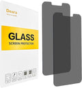 Deara ArmorPro 9H+ Tempered Glass Privacy Screen Protector for iPhone 14/iPhone 13/iPhone 13 Pro [6.1 Inch] Anti Spy Case Friendly (Longest Durable) 2 Pack