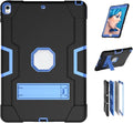 Jaorty Case for iPad Air 3 10.5 2019for iPad Pro 10.5 inch 2017 Case3 in 1 Hybrid [Soft&ampHard] Heavy Duty Rugged Stand Shockproof Anti-Slip Anti-Scratch Full-Body Protective CaseBlack/Blue