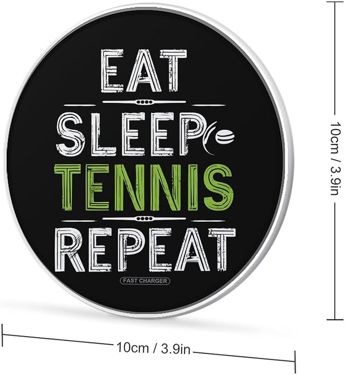 Funny Sport Tennis Phone Charger Magnetic Charging Pad Anti-Slip with USB Cable
