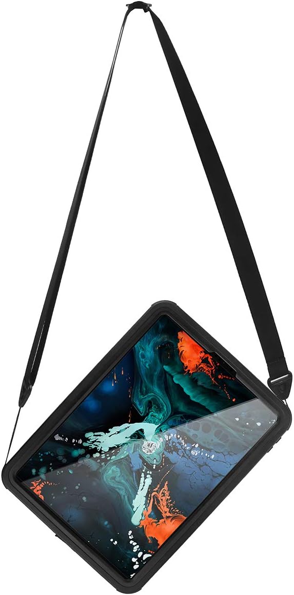 AICase IPad Pro 11 Inch IP68 Waterproof 360 Degree Slim Dual Layer Armor Defender Shockproof Protective Case with Kickstand Lanyard