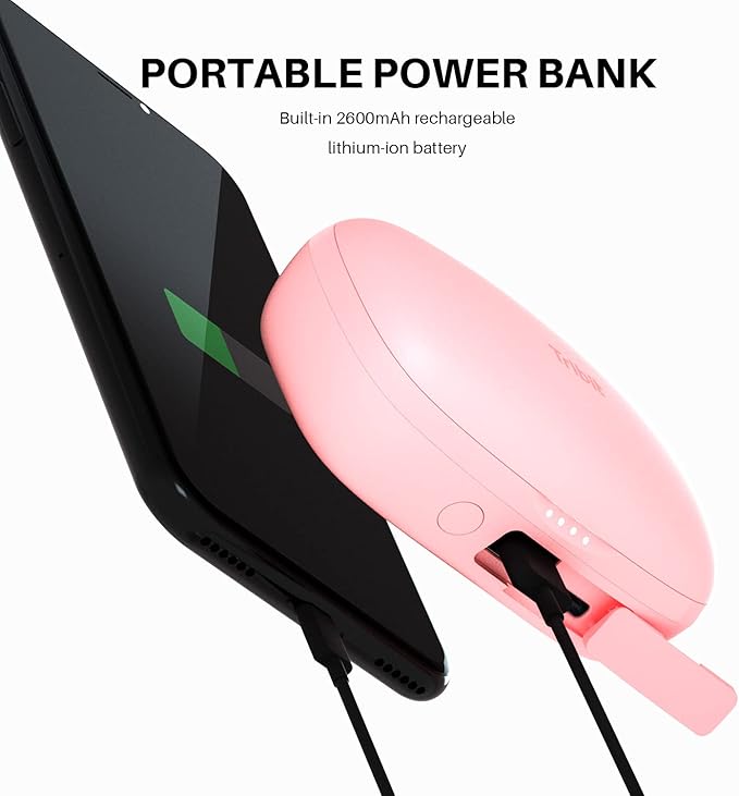 Tribit Wireless Earbuds True Wireless Earbuds HiFi Stereo 36H Playtime Wireless Headphones with Microphone IPX8 Waterproof Wireless Earphones for Sport (Pink)