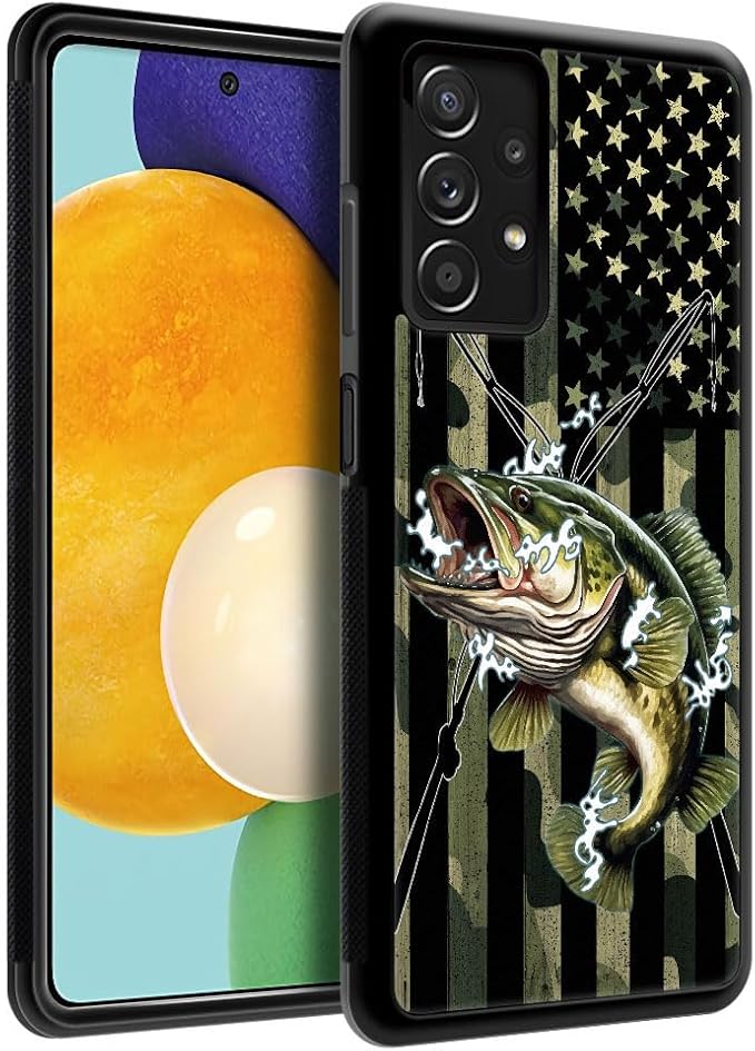 Camo American flag Bass fish