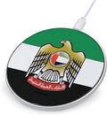 Emblem of United Arab Emirates Flag Fast Portable Charger 10W Funny Graphic Phone Charging Pad with USB Cable