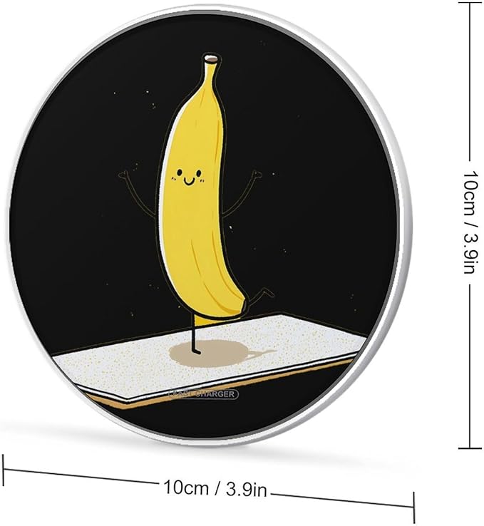 Banana Dancing Yoga Phone Charger Magnetic Charging Pad Anti-Slip with USB Cable