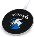 Scotland Map Flag Fast Portable Charger 10W Funny Graphic Phone Charging Pad with USB Cable