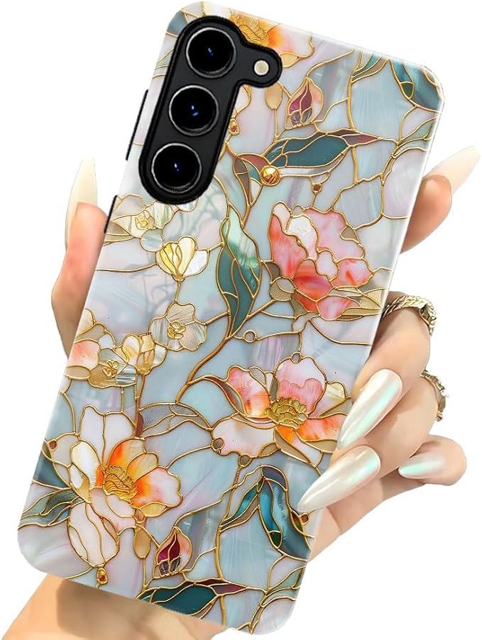 Stained Glass Aesthetic Flowers