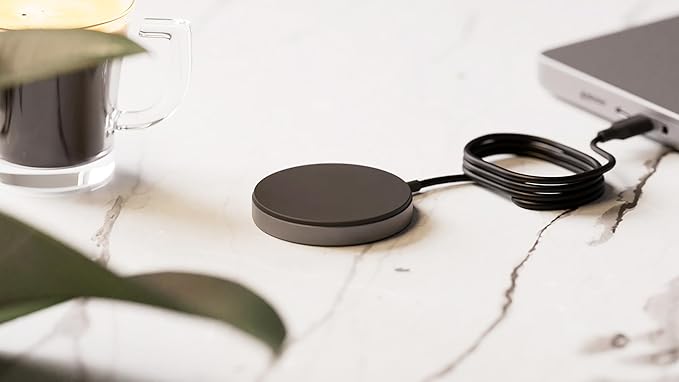 Zens Pro 1 Qi2 and MagSafe Aluminum Wireless Charger – Compatible with Apple iPhone 17/16/15/14/13/12 Series AirPods and all MagSafe and Qi2-enabled Phones up to 15W Power Adapter NOT Included