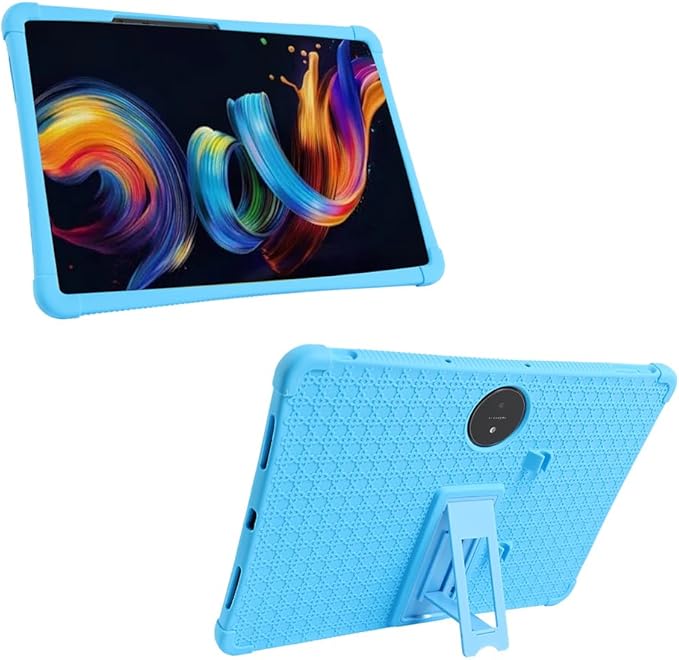 4 Thicken Cornors Shockproof Silicon Cover Case Compatible with Fro TCL NxtPaper 11 Plus 11.5 (9469x) Tablet Folding Stand Protective Pencil Full Protection ((TCL NxtPaper 11 Plus 11.5(9469x) Blue))