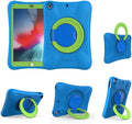 NLR FUN Pekoo Kids EVA Case for iPad | Multi-Direction Stable Stand | Compatible with 10.5-Inch iPad Air 2019 (3rd Generation) (Blue+Green)