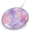 Purple Pinkcolor Marble Fast Portable Charger 10W Funny Graphic Phone Charging Pad with USB Cable