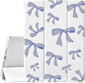 JOYLAND Blue Bow Pad Case for iPad Pro 11 inch with Pencil Holder - Auto Wake/Sleep Anti-Scratch Shockproof Premium Folio Stand Case