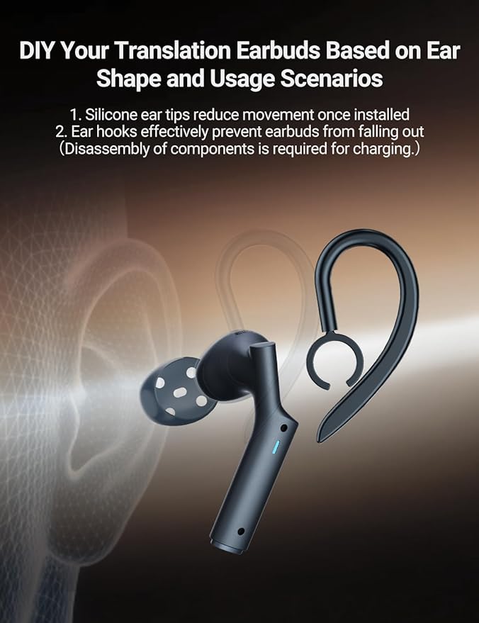 Timekettle W4 Translation Earbudsfor Global Business &amp RelationshipsBone-Voiceprint Sensor for Clear Voice in Noise AI Auto-CorrectionProtected Privacy with GDPRInstant Setup via iOS/Android