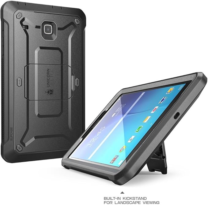 SUPCASE Unicorn Beetle Pro Series Case Designed for Galaxy Tab E 8.0 Full-body Hybrid Protective Case for with Screen Protector Galaxy Tab 8.0 Inch SM-T378/ SM-T375 / SM-T377 Tablet (Black)