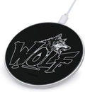 Wolf with Fangs Phone Charger Magnetic Charging Pad Anti-Slip with USB Cable