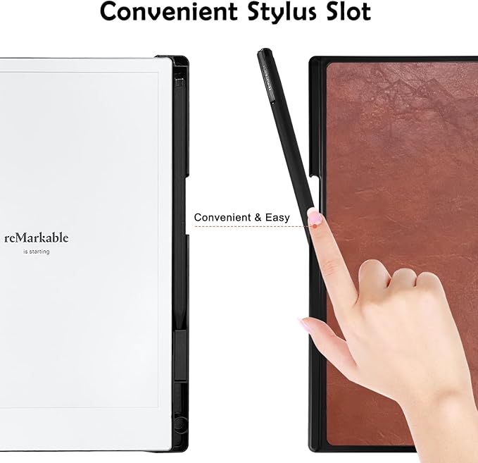 Case for Remarkable 2 Paper Tablet 10.3 2020 ReleasedLightweight and Hard Back Shell Protective Book Folio Cover with Built-in Pen HolderComes with Remarkable 2 Pen Tips.