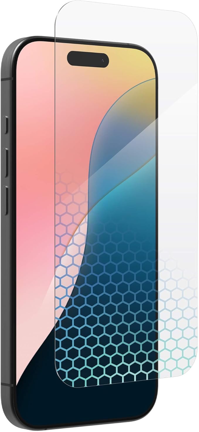 ZAGG - 5 Pack - InvisibleShield Glass XTR4 iPhone 17 / 17 Pro / 16 Pro Screen Protector - Blue-Light Filtration 11X Stronger Scratch &amp Smudge-Resistant Surface Anti-Reflective Technology (Ships