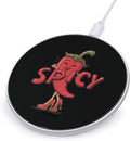 Spicy Hot Chili Pepper Fast Portable Charger 10W Funny Graphic Phone Charging Pad with USB Cable
