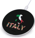 Italy Map Art Fast Portable Charger 10W Funny Graphic Phone Charging Pad with USB Cable