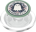 Spooky Ghost Dark Humor Living The Dream Bookish Reading PopSockets PopGrip for MagSafe