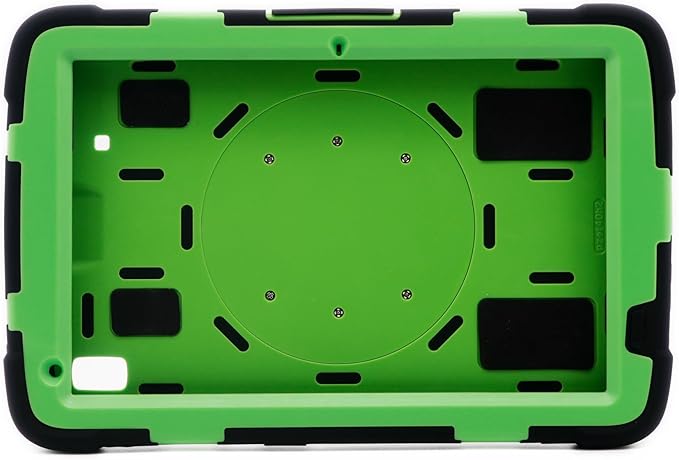 Protective Case for Zebra ET40 ET45 10 Inch Tablet Only Military Grade Shockproof Rugged Cover with Hand Strap &amp Stand SG-ET4X-10EXOSKL1-01 Compatible with Zebra Accessories (Green)