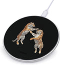Tigers Fighting Fast Portable Charger 10W Funny Graphic Phone Charging Pad with USB Cable