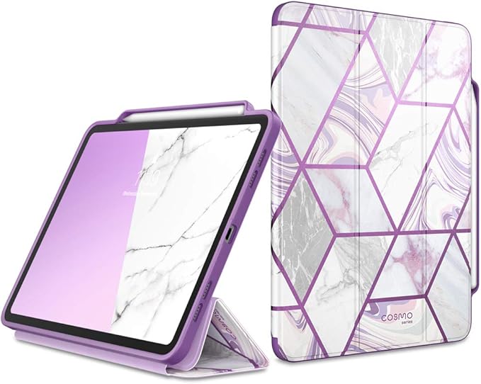 i-Blason Cosmo Case for New iPad Pro 11 Inch (2022/2021/2020/2018 Release) Full-Body Trifold Stand Protective Case Smart Cover with Auto Sleep/Wake &amp Pencil Holder (Ameth)