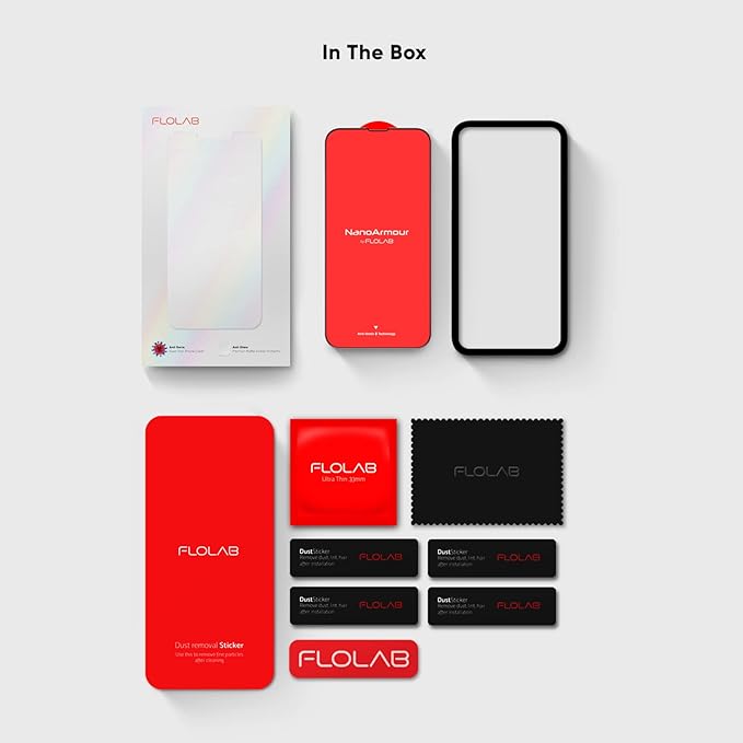 FLOLAB NanoArmour for iPhone 14 Pro Max Anti-Glare Screen Protector - Premium Tempered Glass Matte Surface Smooth Touch Easy Installation Anti-Dust