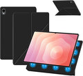 Case for Samsung Galaxy Tab S11 2025 Tablet 11 Inch – Magnetic Detachable Protective Cover with Dual-Side Clasp Y-Fold Stand Pencil Holder Heat Dissipation Design(Black)