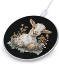 Goat Happy Face Floral Fast Portable Charger 10W Funny Graphic Phone Charging Pad with USB Cable
