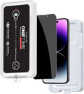 FLOLAB ONETIME NanoArmour Privacy Glass for 14 Pro Max - Game Changing Dust-Free Install Crystal Clear View &amp Ultimate Privacy