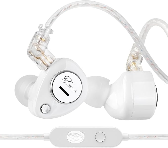 KZ Taurus in Ear Monitor Headphones Horizontal 2DD Gaming Earbuds Wired IEM in Ear Headphones Noise Cancelling Ear Buds Sound Localization in-Ears for Singers Musicians Audiophiles
