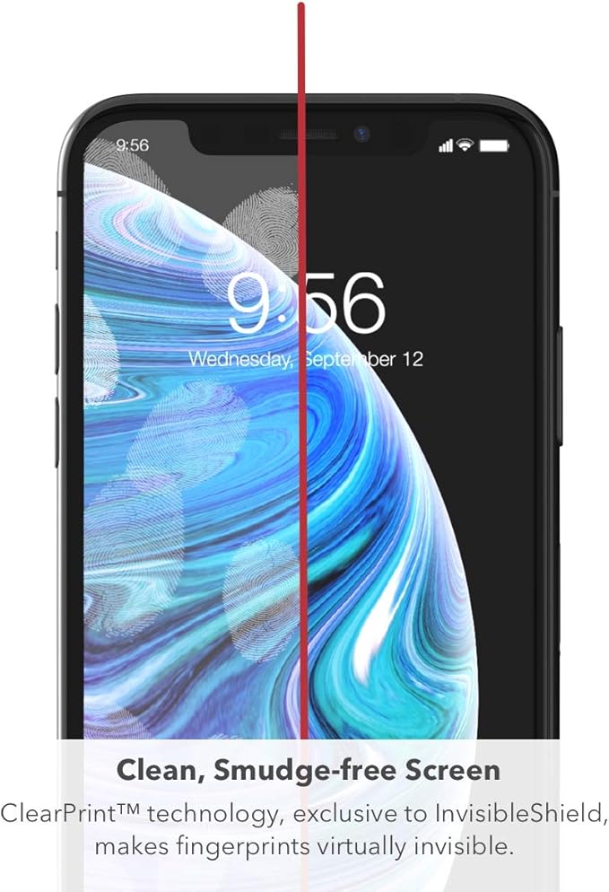 ZAGG Glass Elite Screen Protector - Made for Apple iPhone 11 - Case Friendly Screen - InvisibleShield - Impact &amp Scratch Protection (200103913)