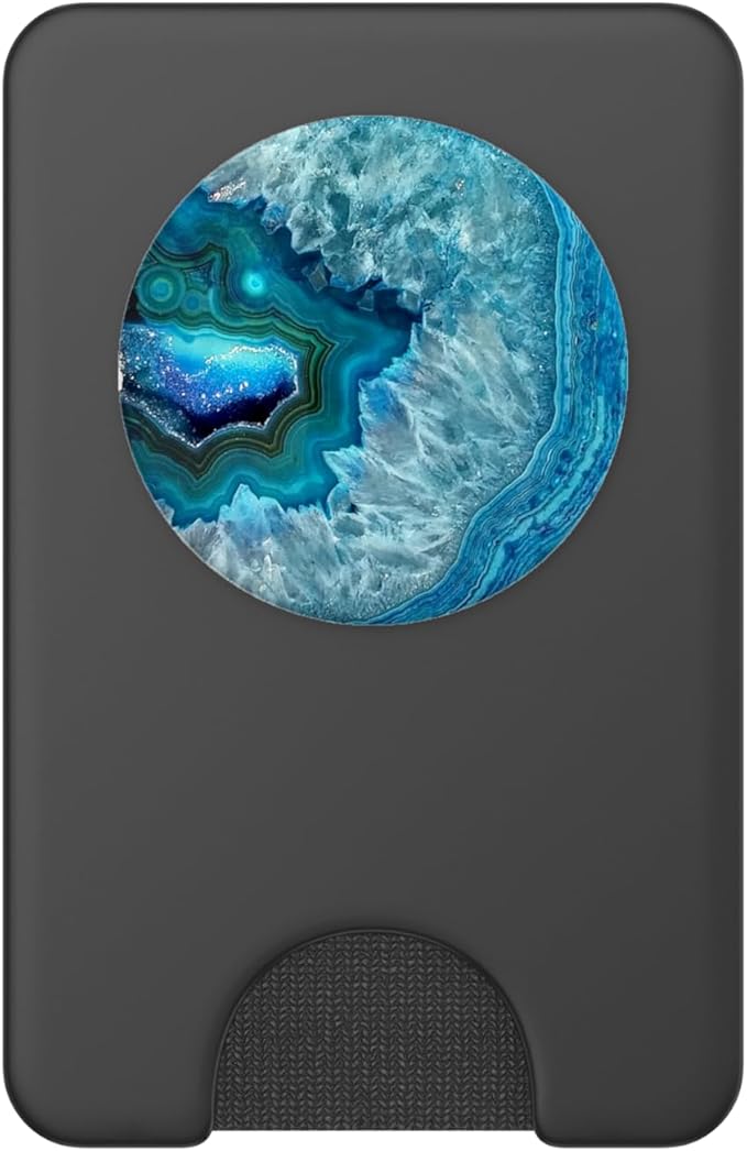 Turquoise Blue Teal PopSockets PopWallet for MagSafe