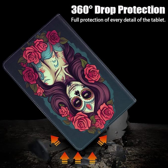 Sugar Skull Girl Roses
