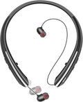 Neckband Bluetooth Headphones Bluetooth 5.4 Wireless Headphone with Retractable EarbudCVC8.0 Noise Cancelling 16Hrs Playtime Around The Neck Headphones Stereo Headset for Music Conference Videos